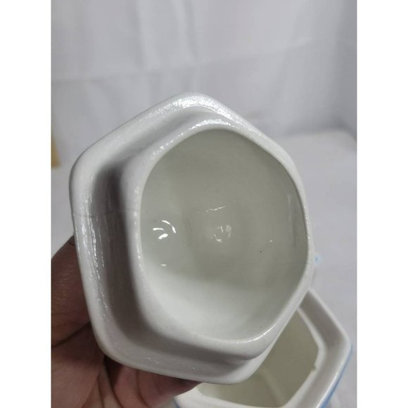 Antique Sterling China Courtship of Miles Standish-Sugar Bowl with Lid- RARE 191 - Picture 6 of 10